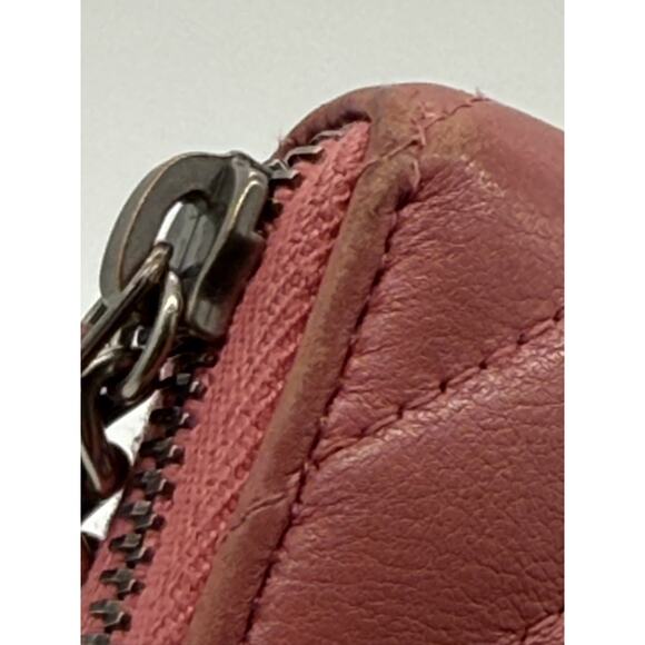 Chanel Caviar Quilted Large CC logo Zip Around Wallet Pink*Very Nice Condition - Picture 11 of 16